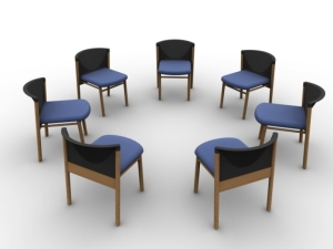 chairs in smaller circle